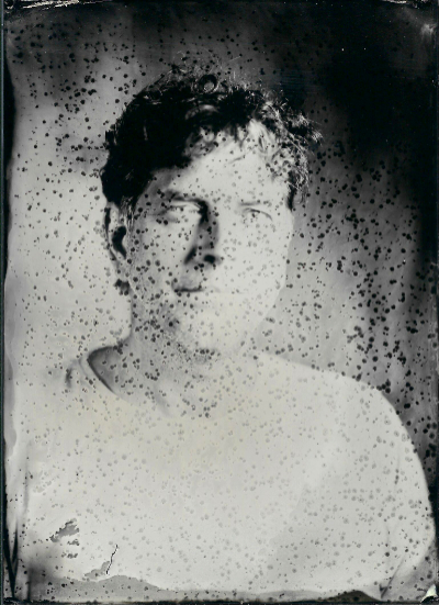 Wet plate collodion portret van Jurjen